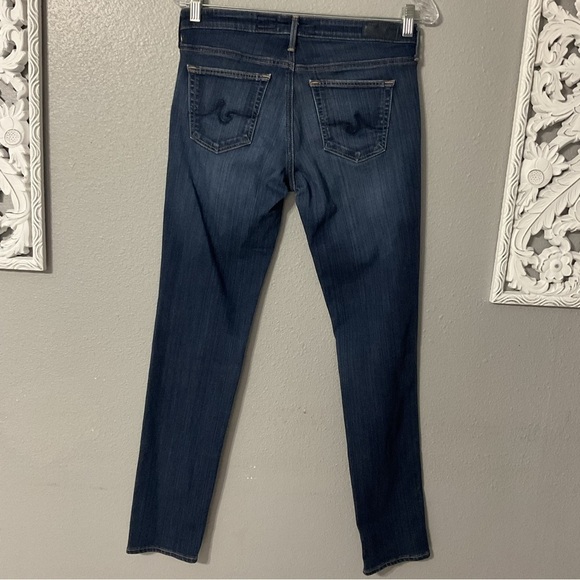 Adriano Goldschmied AG Jeans The Stilt Cigarette Leg Size 27 Dark Blue Women's - Picture 6 of 11